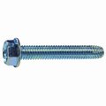 Midwest Fastener Sheet Metal Screw, 5/16"-18 x 2 in, Zinc Plated Steel Hex Head Hex Drive, 6 PK 38413